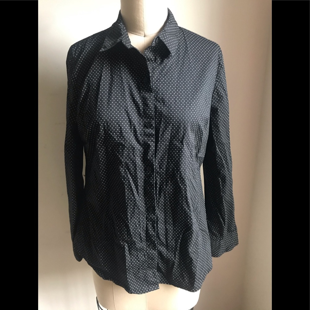 Polka Dot Collared Button Down - image 1